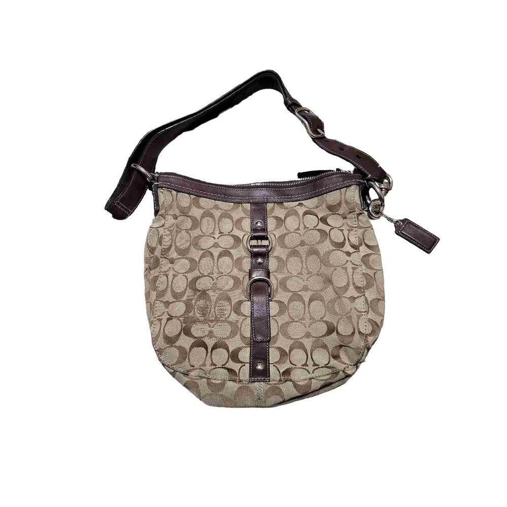 Coach Chelsea Signature Brown Canvas Shoulder Bag